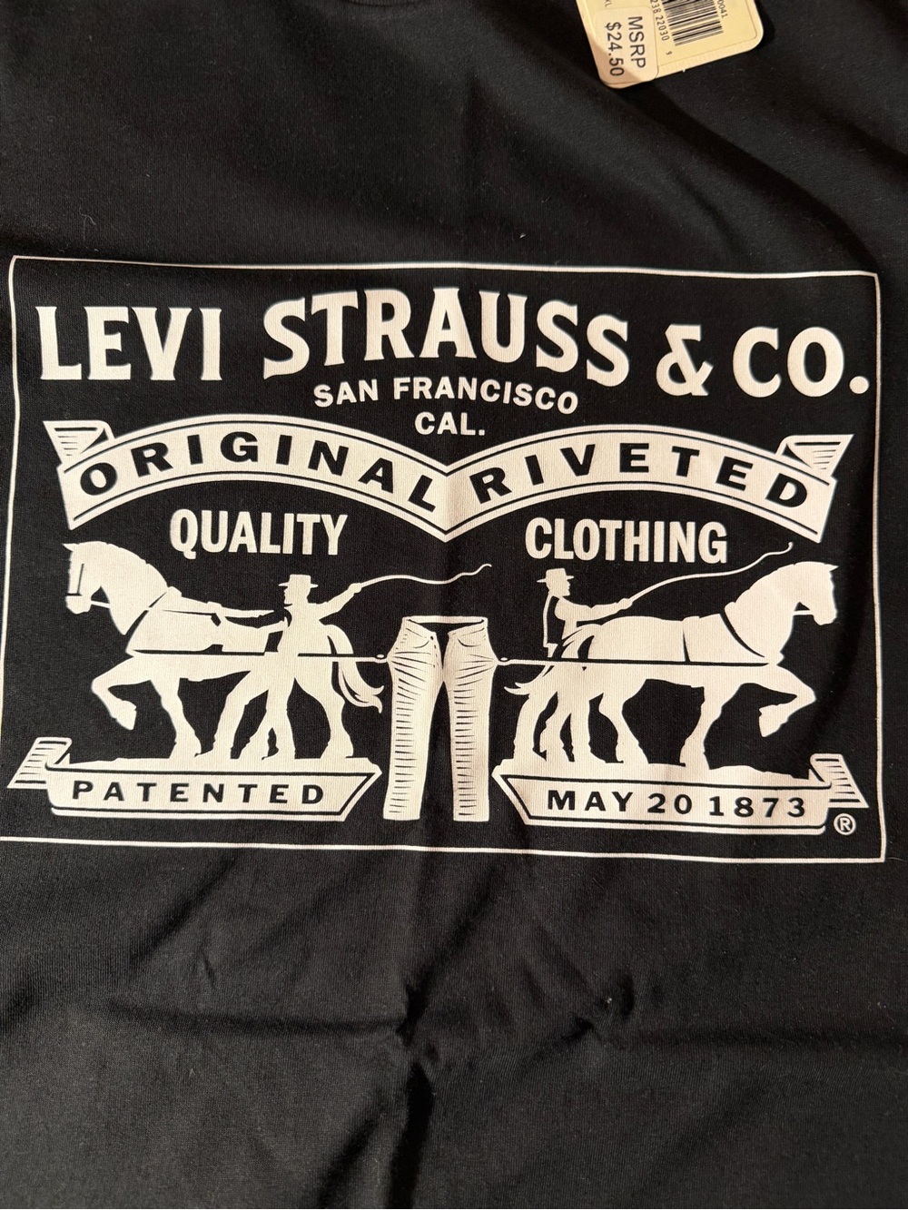 Levi’s Black Graphic Logo T-Shirt NWT Men’s XXL